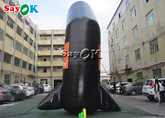 Linha inflável arco inflável do começo da entrada de encerado do PVC do preto para o supermercado do parque