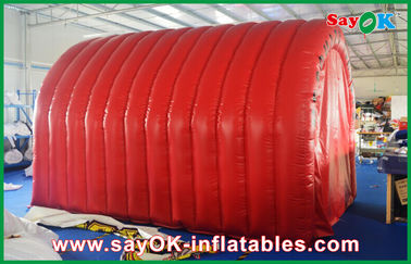 Túnel inflável da barraca inflável impermeável vermelha inflável do ar da barraca do túnel com campin inflável feito sob encomenda da barraca de Logo Mark