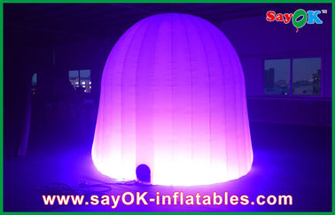 Tenda inflavel personalizada Festa de casamento Tenda de ar inflável redonda 210D Tecido de Oxford Com Iluminação LED