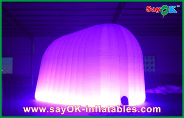 Tenda inflavel personalizada Festa de casamento Tenda de ar inflável redonda 210D Tecido de Oxford Com Iluminação LED