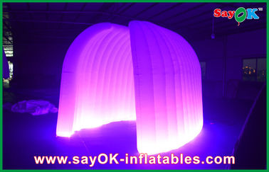 Tenda inflavel personalizada Festa de casamento Tenda de ar inflável redonda 210D Tecido de Oxford Com Iluminação LED