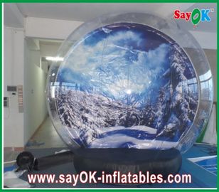 Bola inflável da neve/diâmetro inflável transparente 5M da bolha do globo da neve de Chrismas