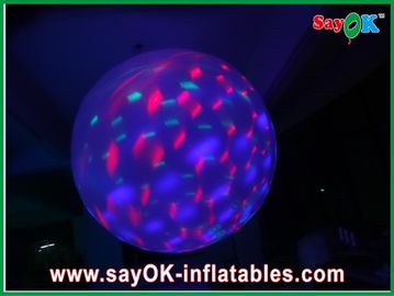 Bola inflável da multi decoração inflável da iluminação da cor com as luzes conduzidas, roxas