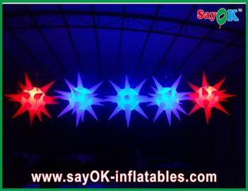 A decoração versátil da fase conduziu a iluminação da estrela inflável para o evento, vermelho/azul