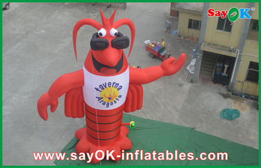 Cartoon Lobster inflável Personalidade inflável, Mascote inflável móvel personalizado