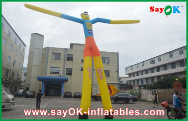 Dançarino inflável resistente alto Man With Custom Logo For Promotion do ar do homem 7m da dança do ar