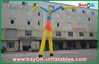 Dançarino inflável resistente alto Man With Custom Logo For Promotion do ar do homem 7m da dança do ar