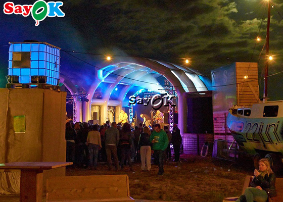 Tenda inflável para o exterior Tenda de evento inflável personalizada para atividades de palco de road show