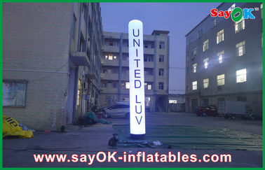 Decoração inflável portátil branca da iluminação para o negócio alugado