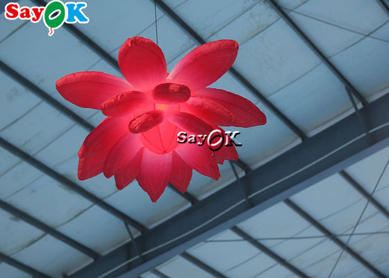 flores de suspensão de iluminação infláveis do casamento da decoração de 1.5m