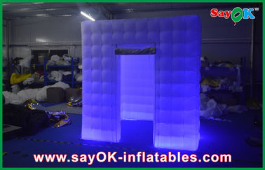 Ar de iluminação inflável inflável, grande evento do diodo emissor de luz do cerco da cabine da foto de Inflatables vermelho/verde