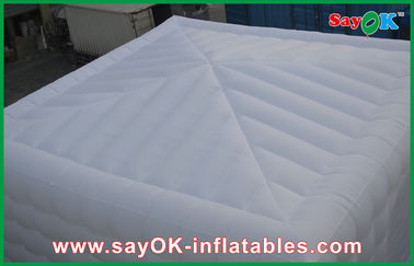 Tenda inflável de cubo de ar Tenda inflável personalizada Grande Branca Para o exterior Tenda inflável Cuve com porta