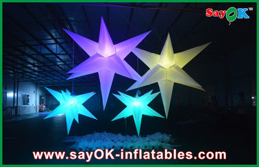 Estrela conduzida inflável do evento inflável colorido da decoração da iluminação