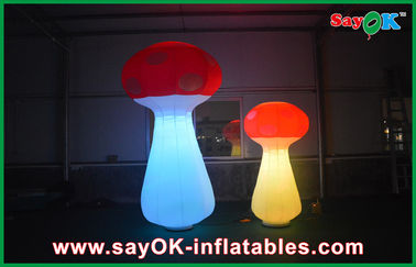 Cogumelo inflável gigante da decoração inflável ereta da iluminação para interno