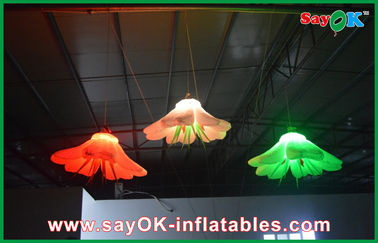Decoração inflável de suspensão da iluminação da flor, decorações infláveis do Natal