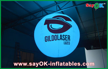 A decoração inflável da iluminação do evento colorida conduziu o Ballon claro com logotipo da impressão