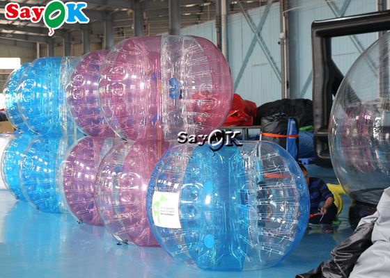 Os jogos infláveis dos esportes do parque de diversões 1.0mm TPU borbulham bola de futebol