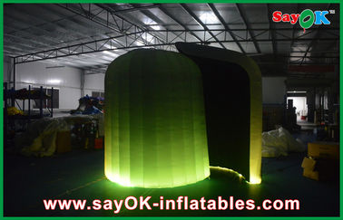 O cerco inflável da cabine da foto personalizou a iluminação da cabine inflável redonda 3ml X 2mw X 2.3mh da foto