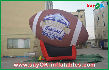 Modelo inflável inflável relativo à promoção da bola de rugby do troféu do copo da palavra das bolas de rugby