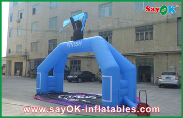 Arco inflável Logo Printed da entrada do arco inflável impermeável inflável do meta do evento do PVC dos arcos