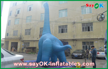dragão impermeável dos personagens de banda desenhada da explosão do PVC do grande dinossauro 10m inflável azul