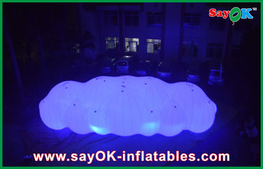 nuvem inflável gigante longa do hélio do diodo emissor de luz do balão de 12m com com PVC de 0.2mm para o evento