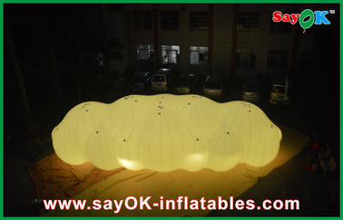Material inflável do PVC do balão 0.18mm da nuvem do hélio da decoração grande do diodo emissor de luz para anunciar