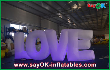 Decoração inflável de nylon popular da iluminação 190T para o dia de Valentim