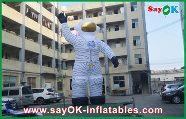 astronauta branco de Inflatables do feriado exterior de pano de 4m Oxford para anunciar