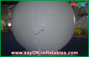 Do Ballon inflável do hélio de Commerical do gigante da luz branca 0.18mmPVC propaganda exterior