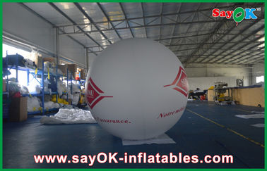 Do Ballon inflável do hélio de Commerical do gigante da luz branca 0.18mmPVC propaganda exterior