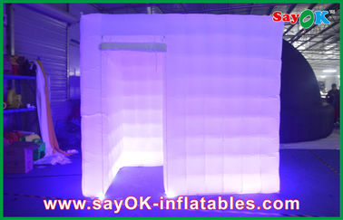 O roxo inflável impermeável da barraca da cabine da foto de pano portátil da cabine 210d Oxford da foto conduziu a luz
