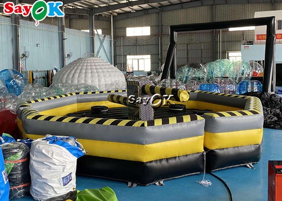 Máquina inflável louca inflável da fusão do jogo do Wipeout dos jogos 7m do carnaval para o divertimento