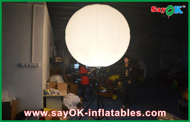 Decoração inflável da iluminação do evento exterior, balão inflável do suporte branco com tripé