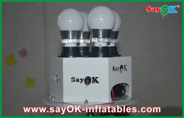 Balões de ar infláveis brancos da decoração da iluminação do suporte para anunciar do negócio
