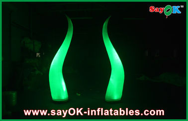 Decoração inflável de nylon da iluminação do cone 190T, fase de iluminação inflável do partido interno