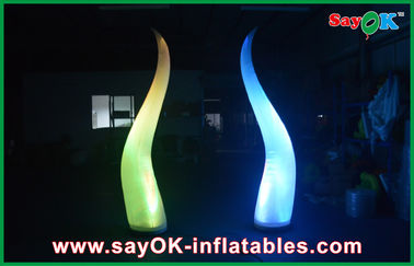 Decoração inflável de nylon da iluminação do cone 190T, fase de iluminação inflável do partido interno