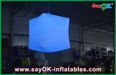 À moda claro inflável de suspensão quadrado do diodo emissor de luz personalizado para o clube