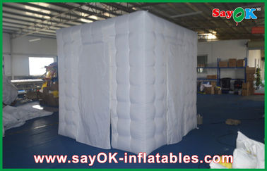O casamento da cabine da foto sustenta o pano inflável enorme do branco 210 D Oxford do cerco da cabine da foto do cubo