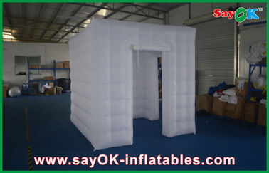 Grande versátil da cabine inflável inflável da foto do quadrado branco do estúdio da foto com duas portas
