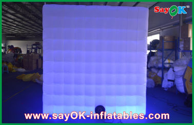 Diodo emissor de luz do contexto da cabine da foto que ilumina o quadrado enorme da cabine inflável segura da foto para a promoção