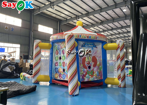 Cabine interativa do jogo do carnaval de Theme Party Inflatable da cerca da barra dos jogos dos esportes de Tarpalin dos jogos infláveis do gramado