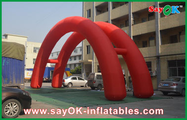 Projeto 5x3M vermelhos Inflatable Arch da ponte do arco, arco de anúncio inflável de pano de Oxford