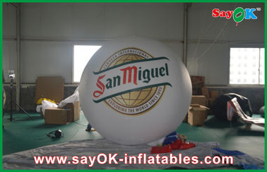 Anunciando o PVC inflável do balão 0.18mm do dirigível do hélio do balão do branco 2M