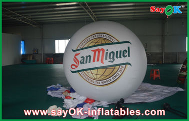Anunciando o PVC inflável do balão 0.18mm do dirigível do hélio do balão do branco 2M