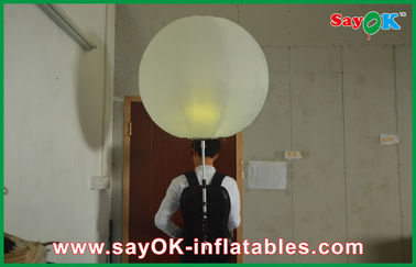 pano inflável exterior de Oxford do balão da propaganda da trouxa do diâmetro de 0.8m