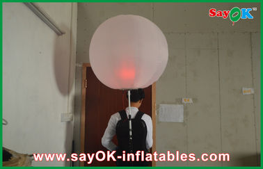 pano inflável exterior de Oxford do balão da propaganda da trouxa do diâmetro de 0.8m
