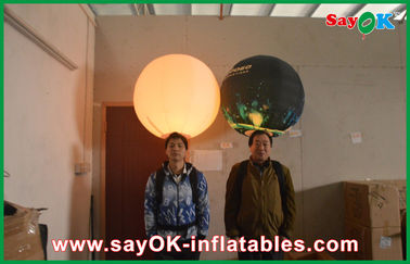 A decoração inflável da iluminação da bola durável do tripé, impressão conduziu o balão inflável da propaganda