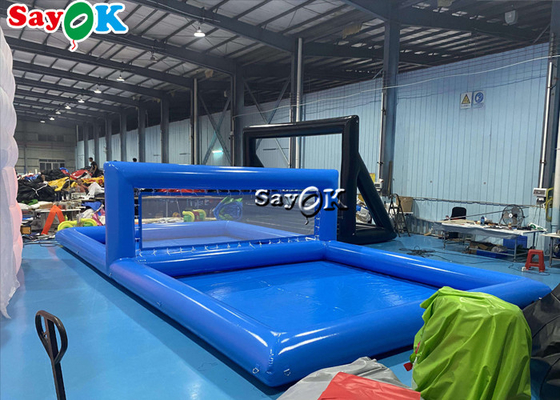 Brinquedos de piscina infláveis gigantes adultos interativos infláveis Água Quadra de voleibol hermético multifuncional jogo flutuante