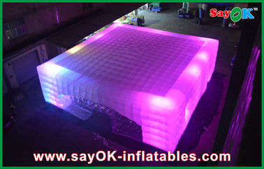 O OEM inflável do clube noturno conduziu a barraca inflável gigante do ar do cubo para as feiras, 14 x 14m